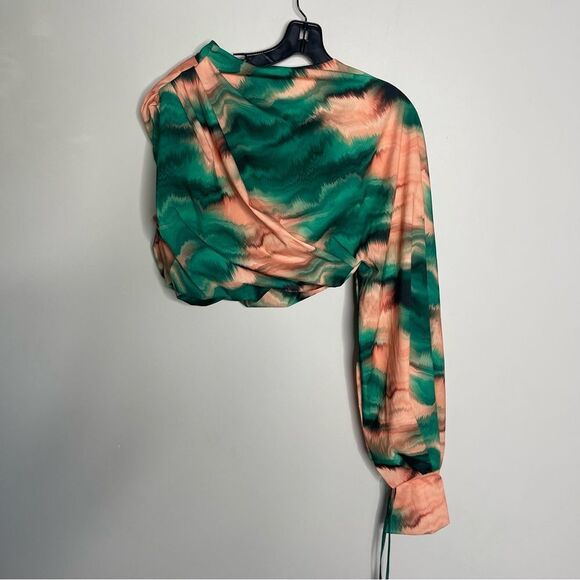 GIGIIS ASYMMETRICAL HALF SHOULDER BLOUSE TOP NWT - Picture 9 of 9